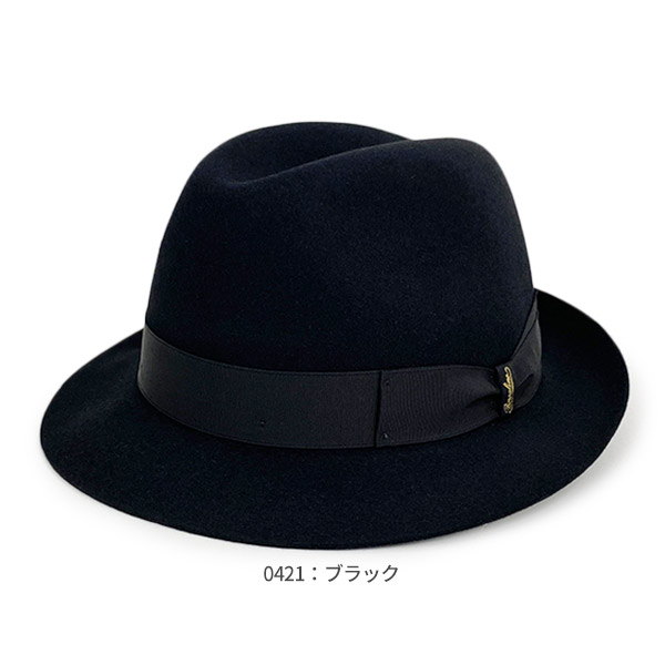 楽天市場】BORSALINO ファーフェルト 中折れハット[MARENGO SHORT]M