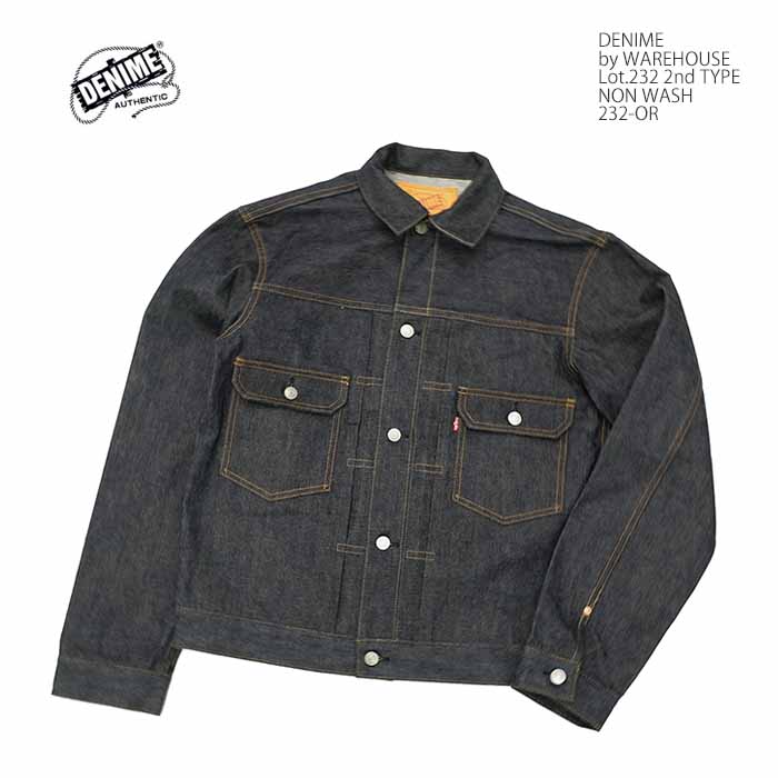 楽天市場】DENIME ドゥニーム by WAREHOUSE 232-OR Lot.232 2nd TYPE