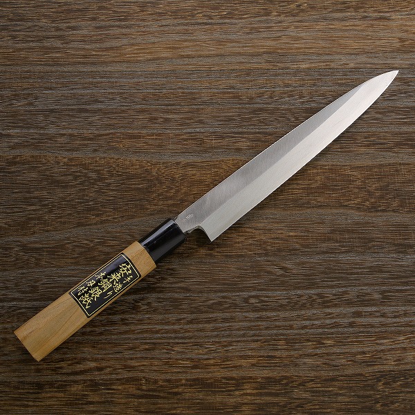 楽天市場】柳刃包丁 片刃 210mm 銀三ステンレス 桜柄 一般向け(和包丁