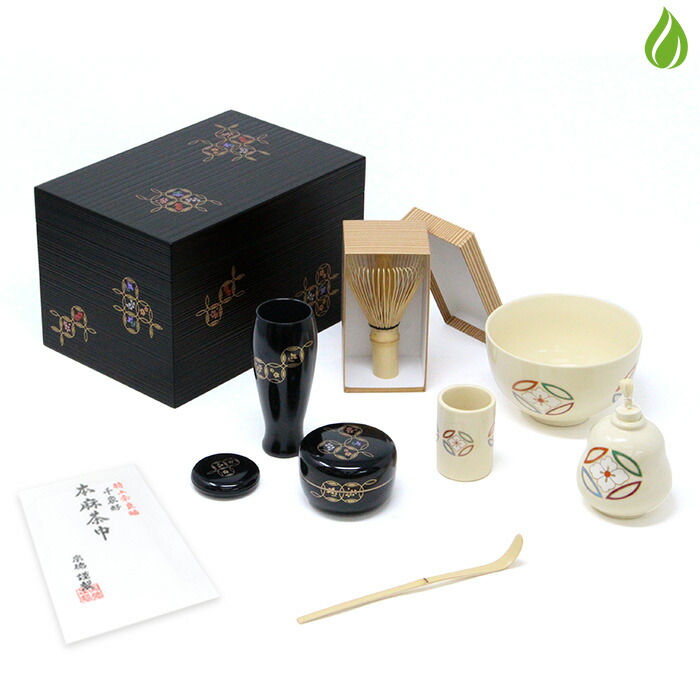 楽天市場】茶道具 茶箱 花七宝10点 セット 茶箱セット 茶碗 振出 棗