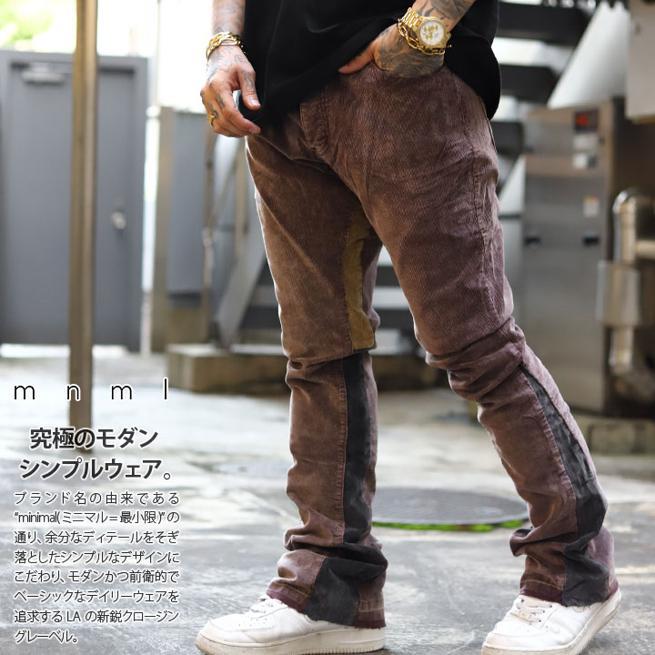 楽天市場】mnml コーデュロイ チノパン コーデュロイパンツ メンズ