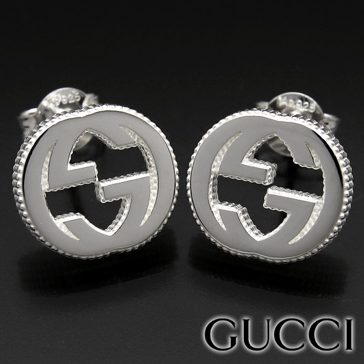楽天市場】グッチ ピアス GUCCI スタッズピアス シルバー アクセサリー