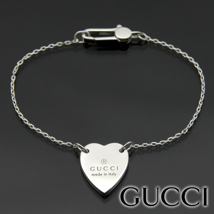 楽天市場】グッチ ブレスレット GUCCI ハートブレスレット シルバー