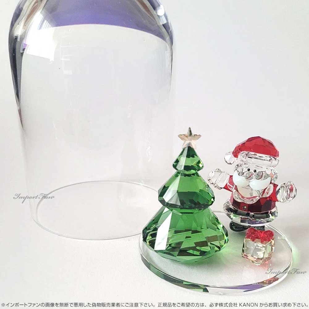 楽天市場】スワロフスキー クリスマスツリーとサンタ ガラスジャー