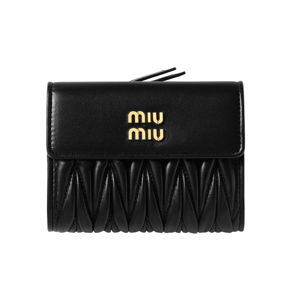 楽天市場】ミュウミュウ MIU MIU 二つ折り財布 MATELASSE マテラッセ