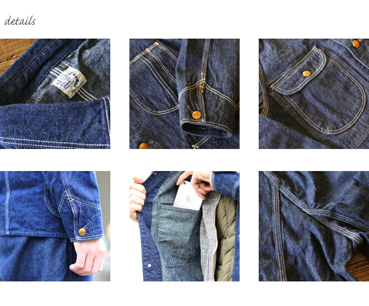 楽天市場】【orslow】 1950 DENIM COVER ALL One Wash 9oz(オンス