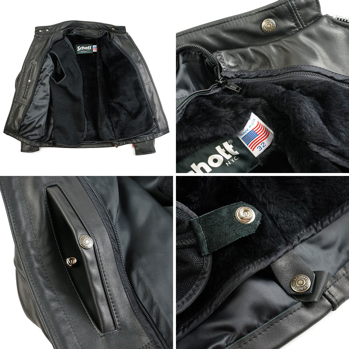 楽天市場】ショット SCHOTT 141 シングルライダース ブラック(アメリカ