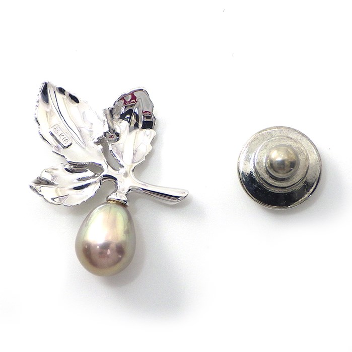 楽天市場】ミキモト MIKIMOTO ピンブローチ 葉っぱ リーフ モチーフ