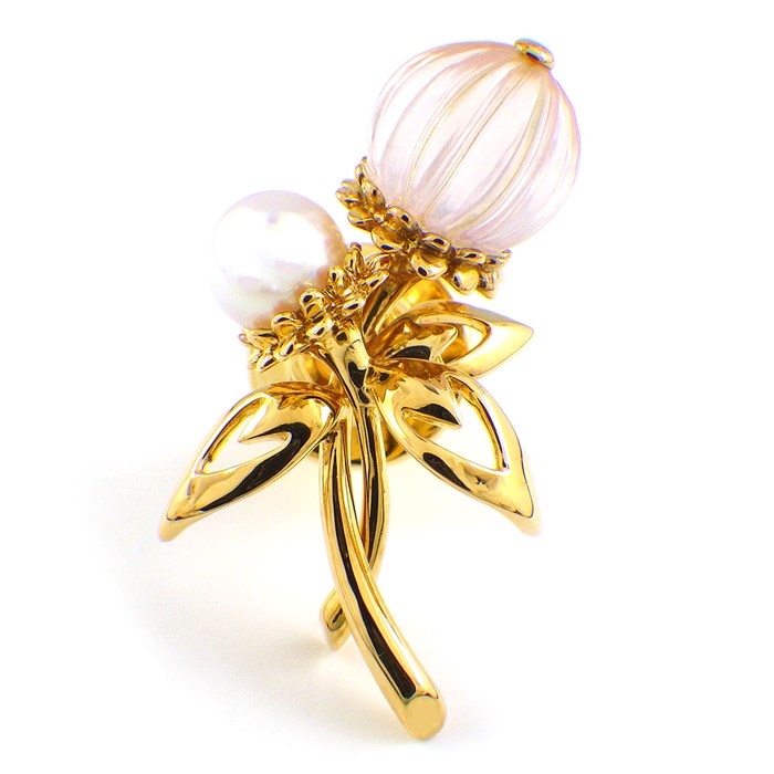 楽天市場】ミキモト MIKIMOTO ピンブローチ 葉っぱ リーフ 蕾 花