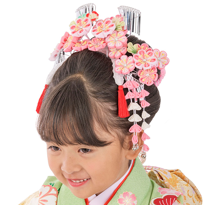 楽天市場】七五三 髪飾り 日本髪 勝山かんざしセット 7歳 七歳 7才 七