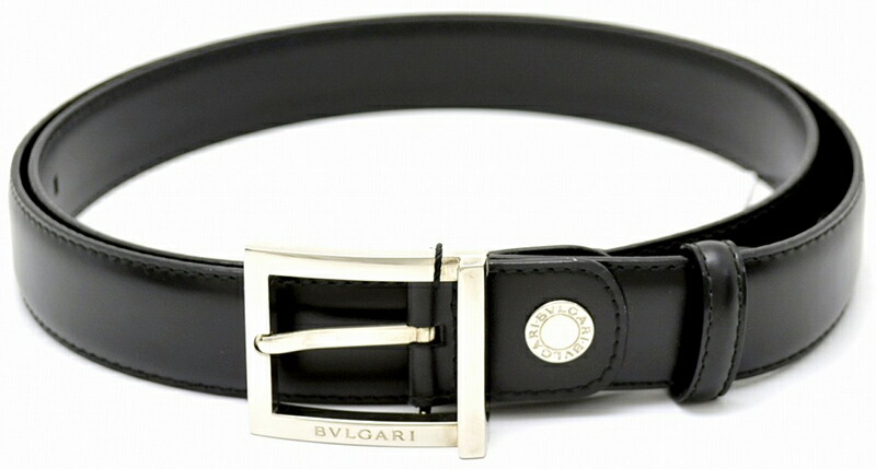 楽天市場】BVLGARI ブルガリメンズレザーベルト ブラック バックル上部