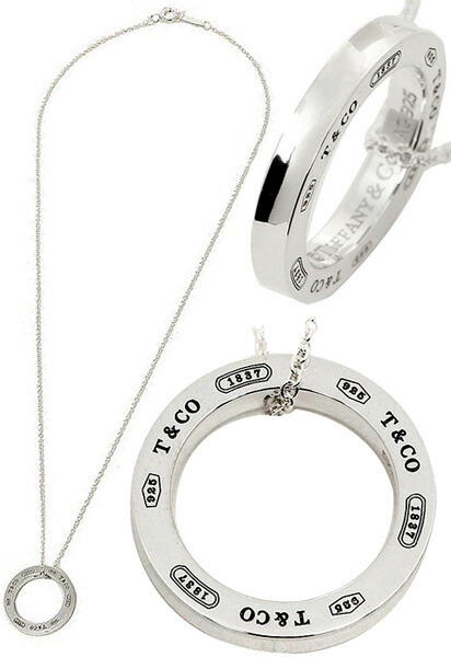 楽天市場】Tiffany&Co. ティファニーリングトップペンダントネックレス