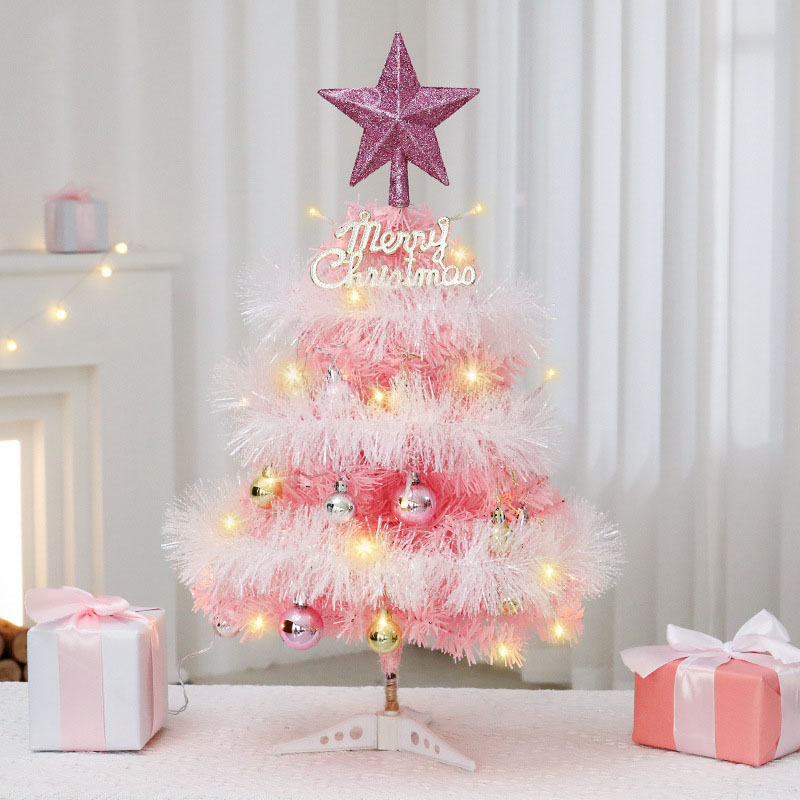楽天市場】ピンク クリスマスツリー 卓上 45cm 北欧 小型 ミニツリー