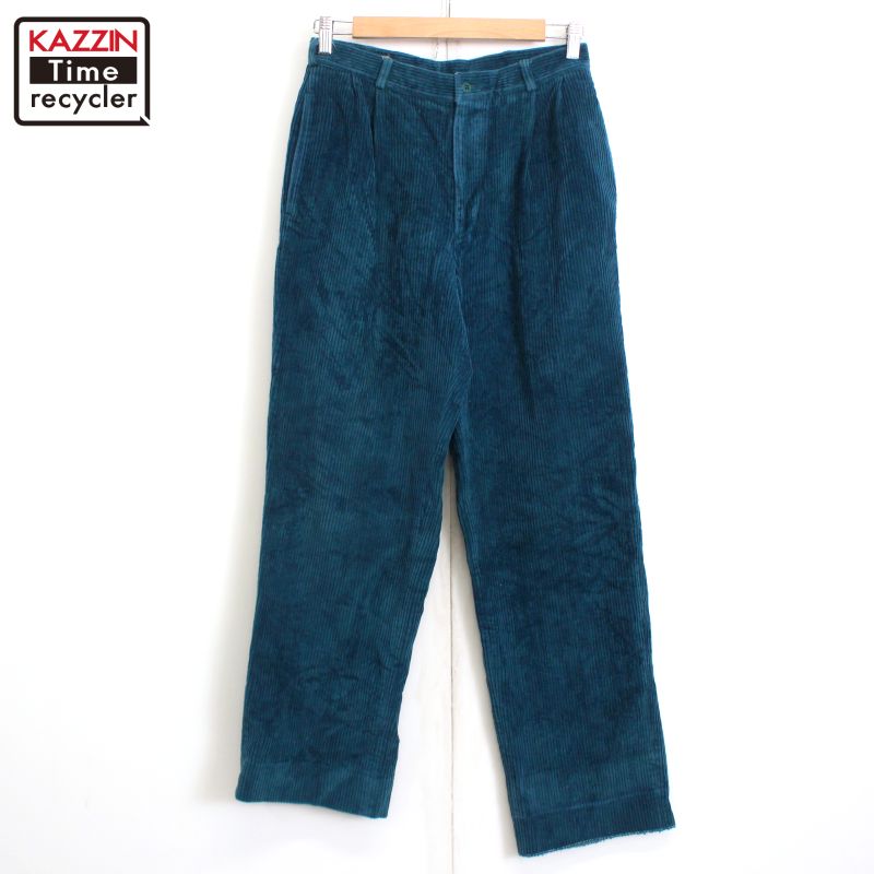 楽天市場】90s ヴィンテージ PERRY ELLIS ペリーエリス 2タック 太畝
