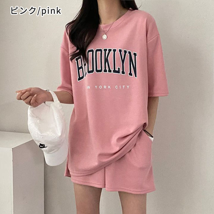 Admiral ピンク Tシャツとショートパンツセットアップ 楽天市場】T