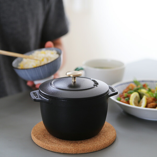 楽天市場】staub(ストウブ） ラ・ココット de GOHAN S ホーロー鍋12cm