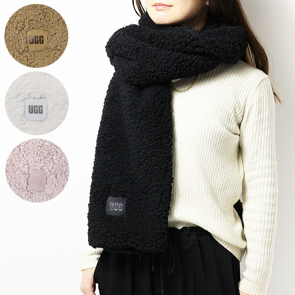 楽天市場】UGG アグ W SHERPA OVERSIZED SCARF シェルパ オーバー