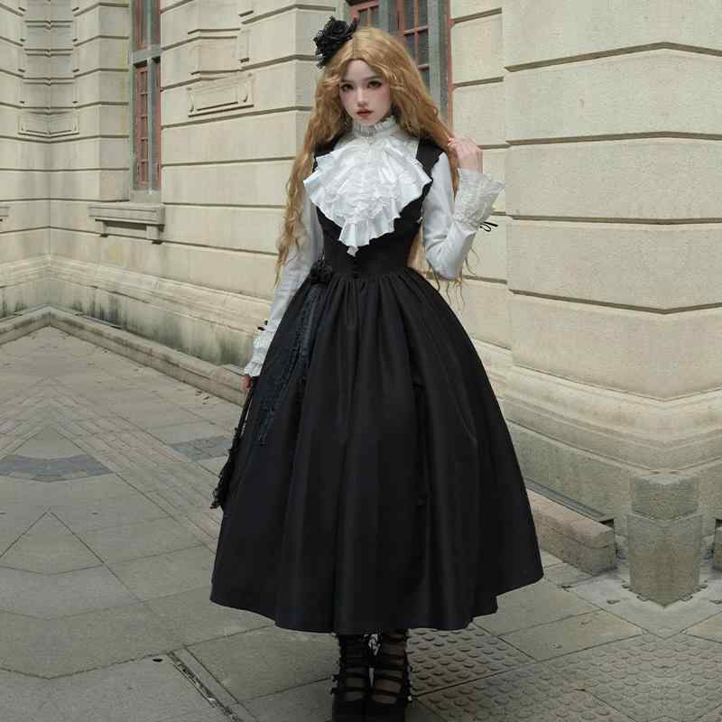 楽天市場】コスプレ ゴスロリ ダーク ゴシック 長袖 ロング ワンピース
