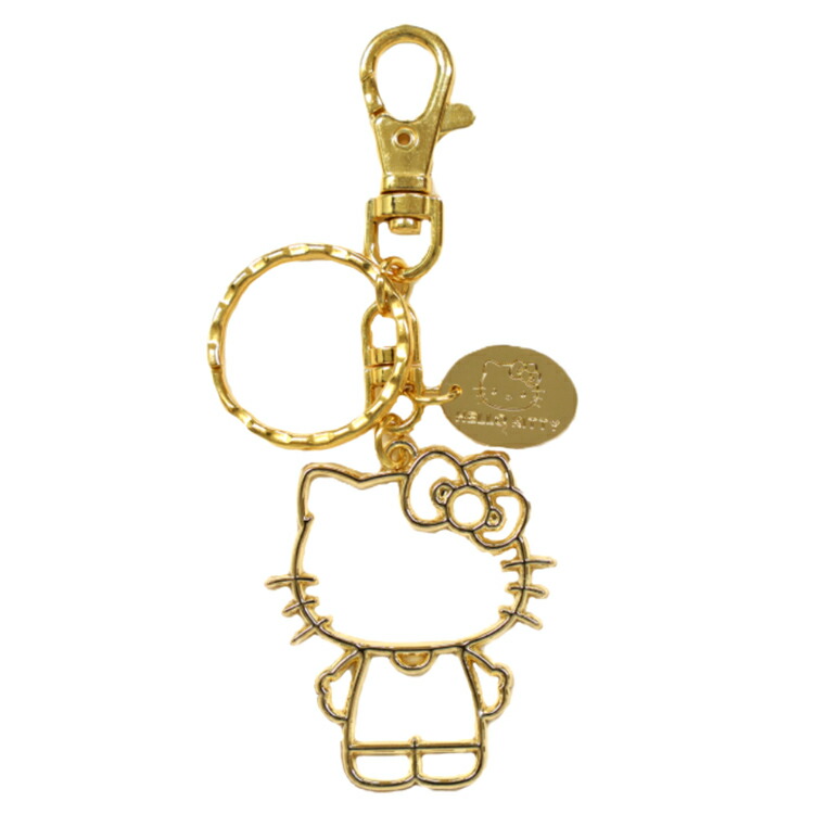 楽天市場】ハローキティ ゴールドキーホルダー 640151 Hello Kitty
