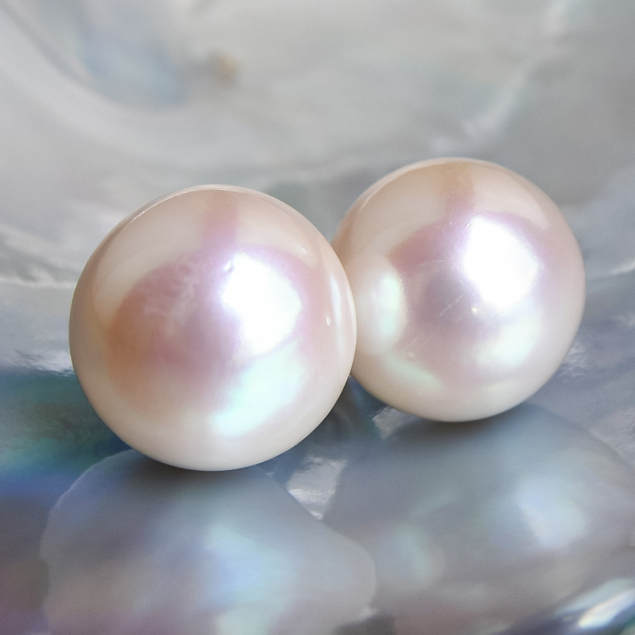 楽天市場】15mm 淡水真珠 ピアス イヤリング 超超特大 希少な特級