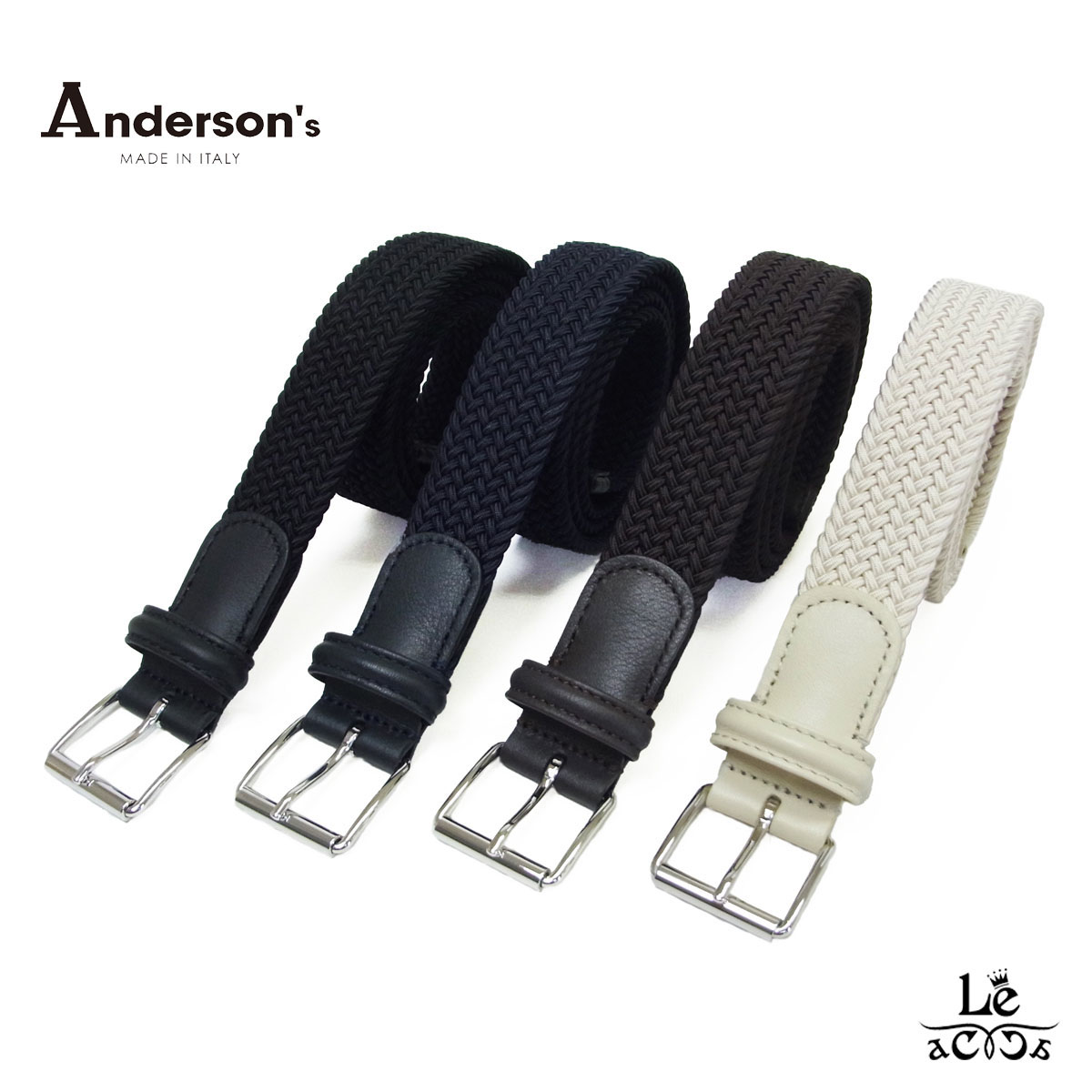 楽天市場】アンダーソンズ メッシュベルト ANDERSON'S ラバー メッシュ