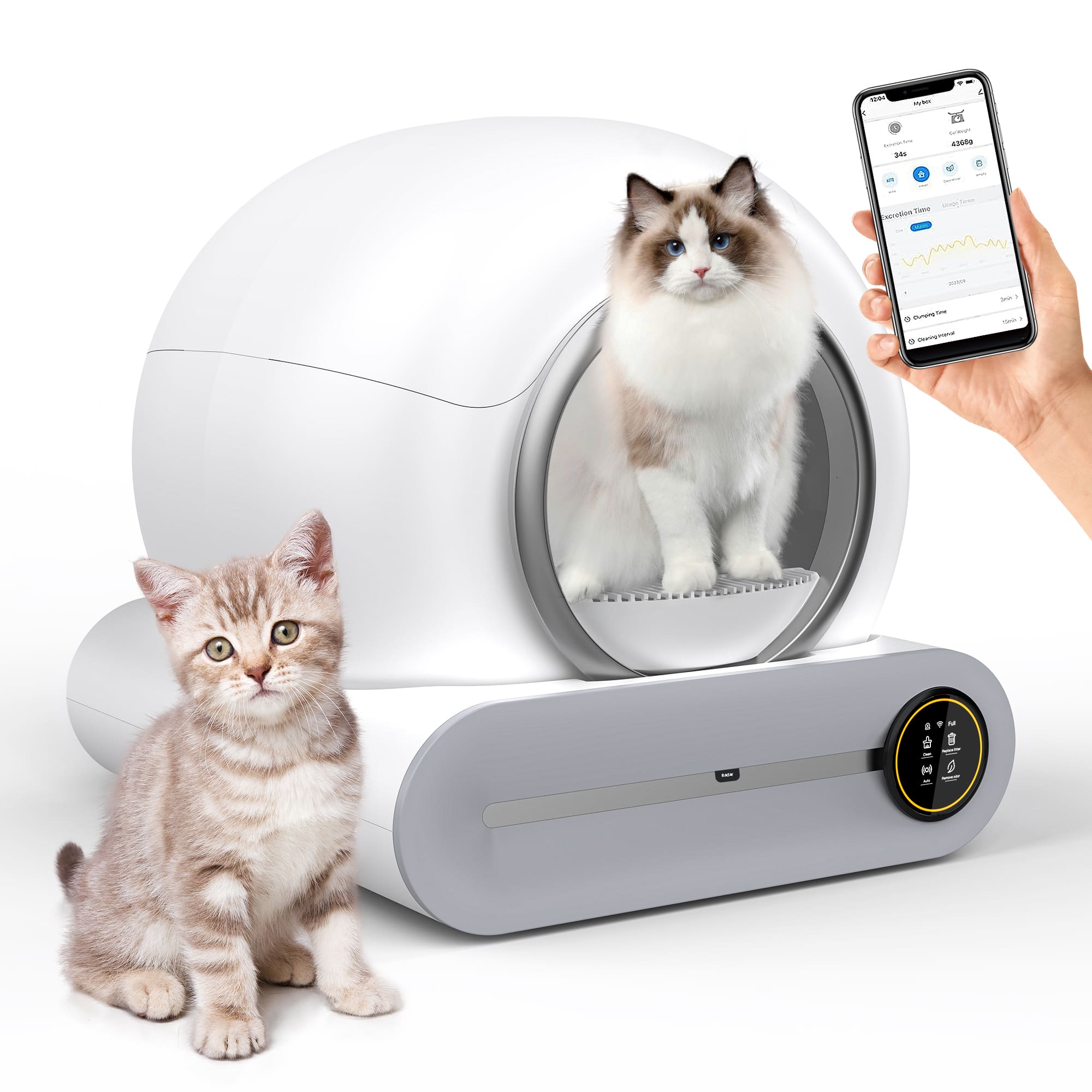 楽天市場】【自由返品】自動猫トイレ スマート 全自動 猫用トイレ 大型