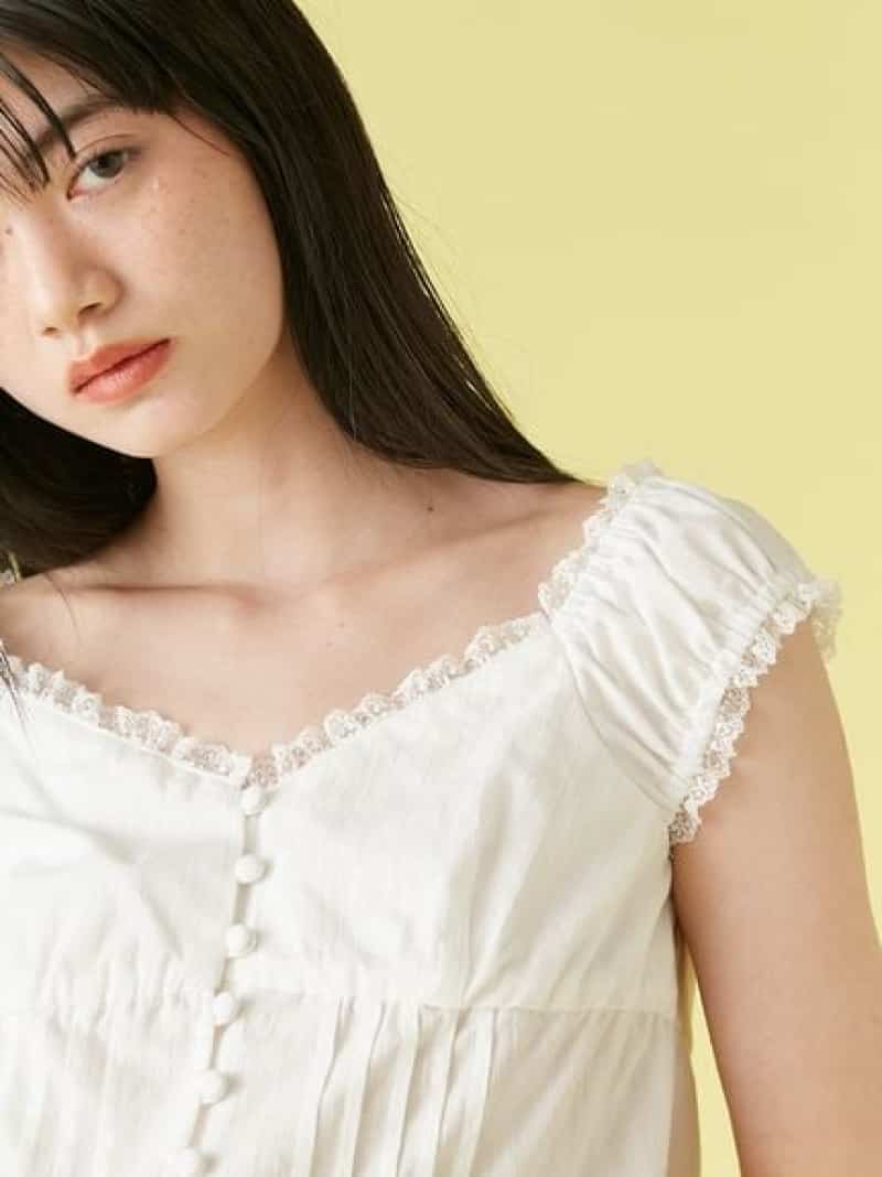 楽天市場】【SALE／50%OFF】コットンレースヴィンテージブラウス LILY