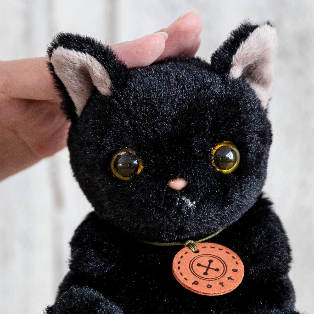 楽天市場】ぬいぐるみ potte 黒猫 猫 （ ヌイグルミ ねこ ネコ 動物