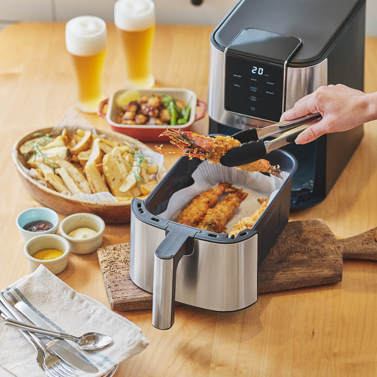 楽天市場】Russell Hobbs エアフライオーブン 3L ノンフライヤー 電気