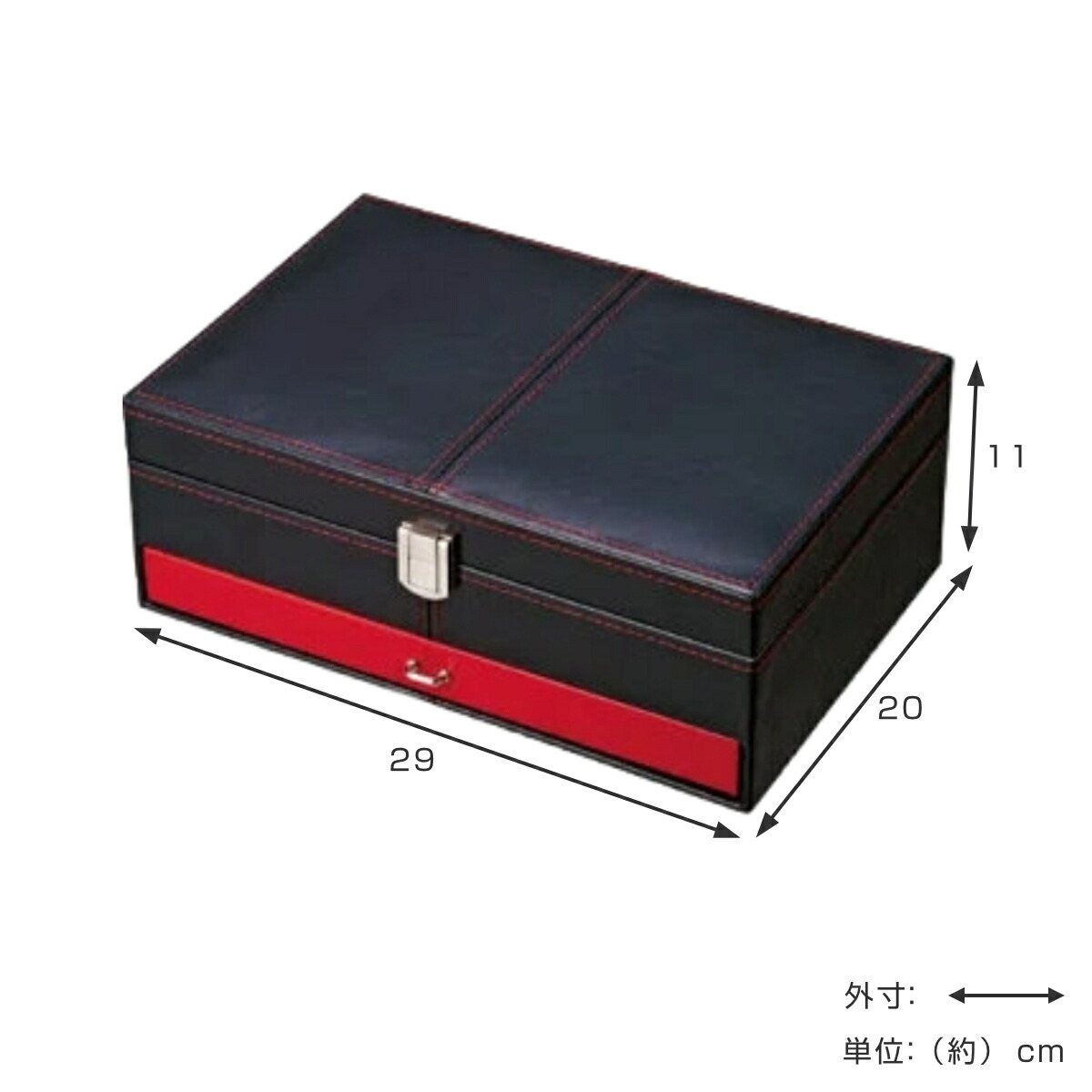 楽天市場】時計ケース ルージュ ステッチ ウォッチボックス 6個 小物