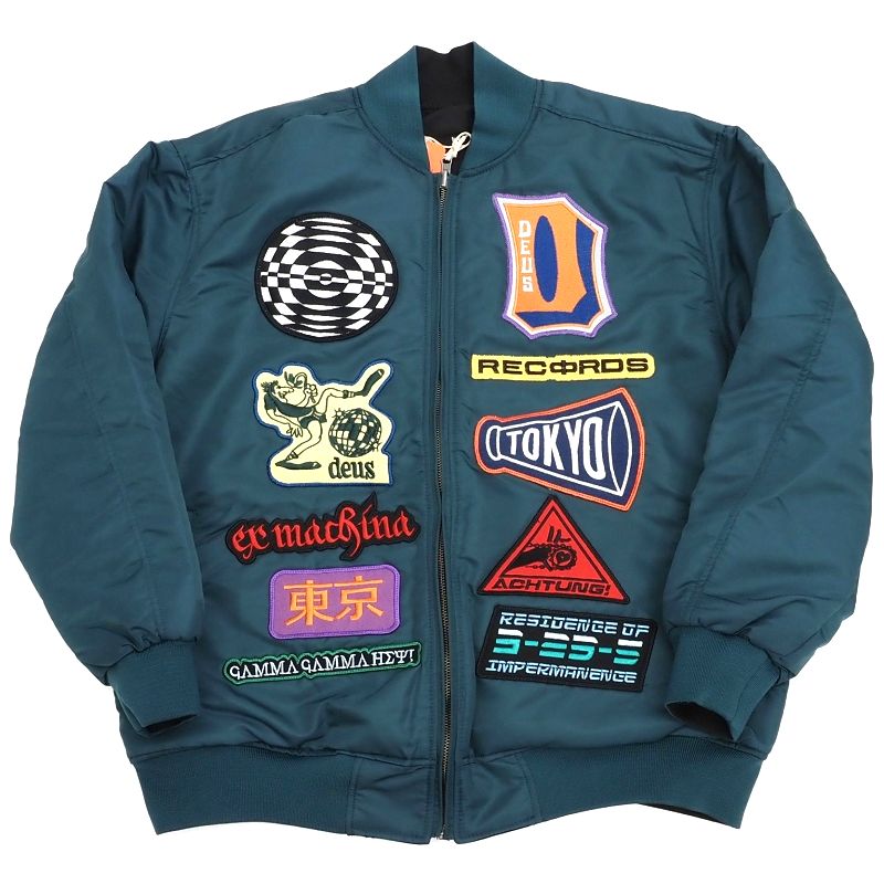 楽天市場】新品 DEUS EX MACHINA ワッペン リバーシブル MA-1