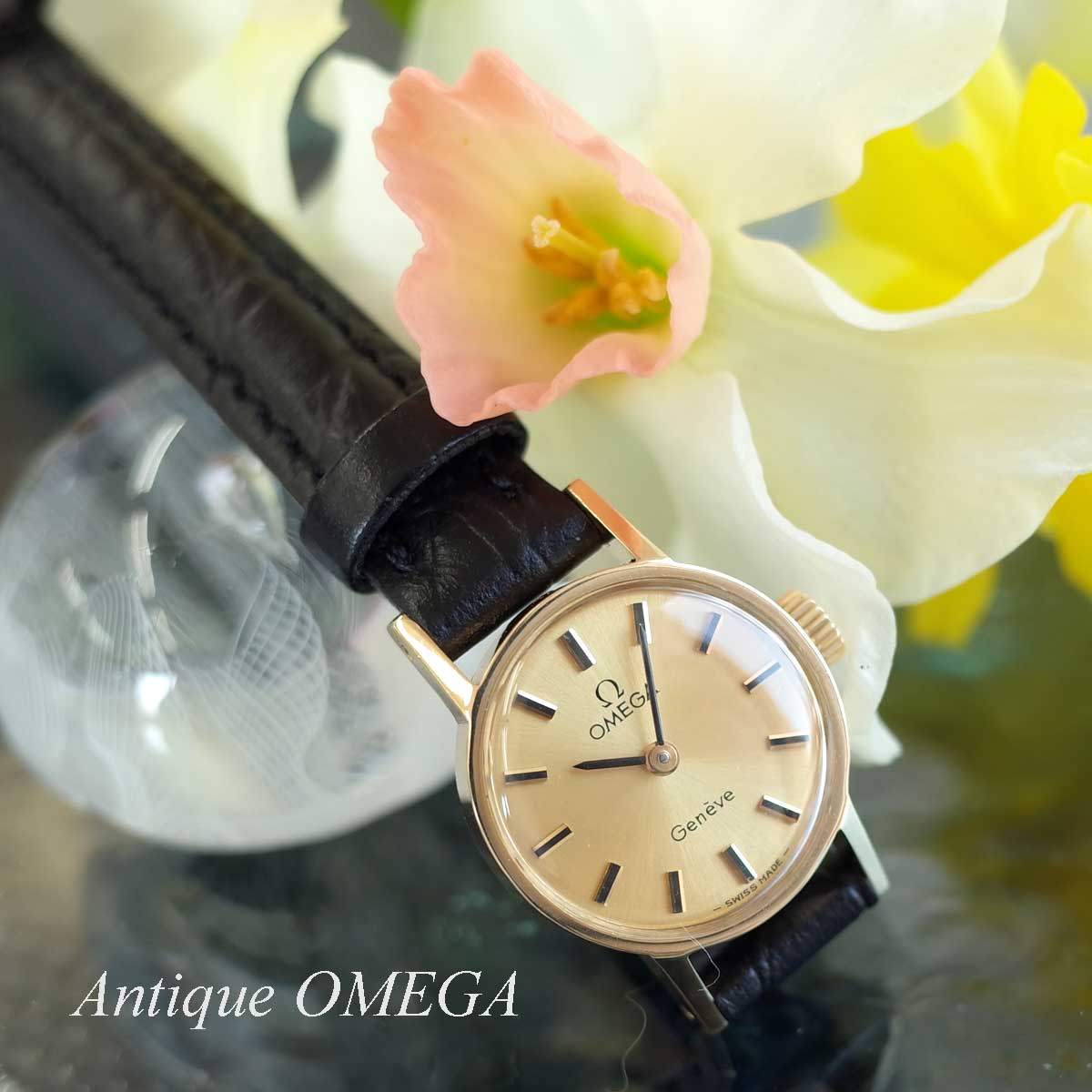 楽天市場】美品 オメガ デビル 70's アンティーク 750YG k18 ラウンド