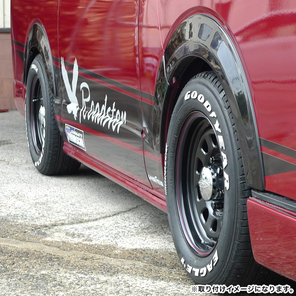 楽天市場】【4本組】200系 ハイエース タイヤホイールセット Daytona