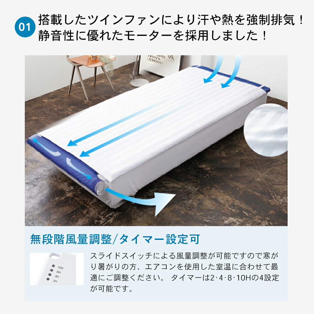 楽天市場】空調ベッド(R)風眠 シングル 専用シーツ付き KBTS03 : 株式