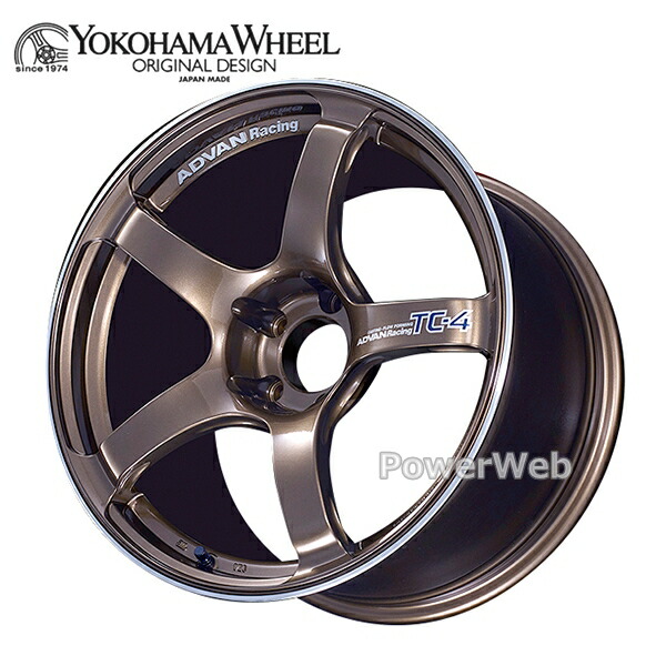 楽天市場】ADVAN Racing TC-4 17インチ 7.5J PCD:114.3 穴数:5 inset