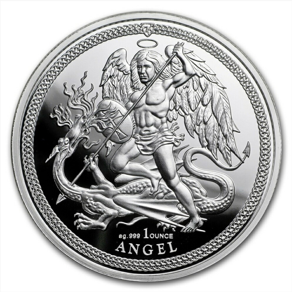楽天市場】【新品】純銀コイン「大天使ミカエル」1オンス 純銀 銀貨