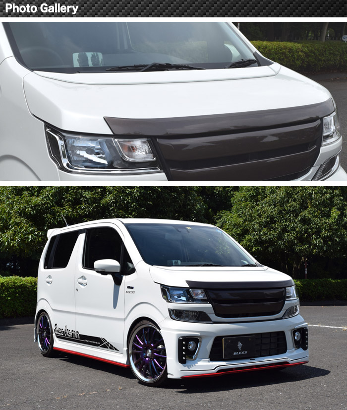 楽天市場】【ワゴンR FZ（MH55S）】ボンネットスポイラー（塗装済み品