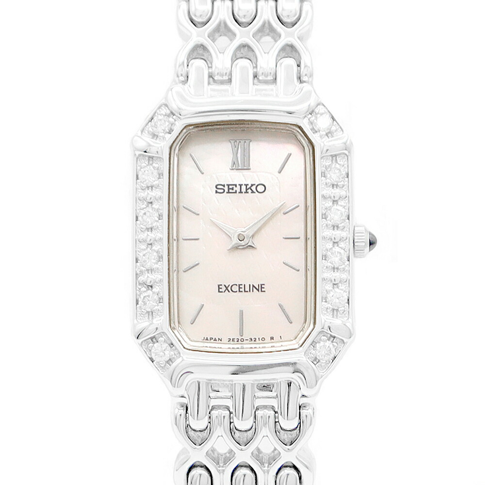 楽天市場】電池交換済 SEIKO セイコー エクセリーヌ ダイヤモンド 2E20