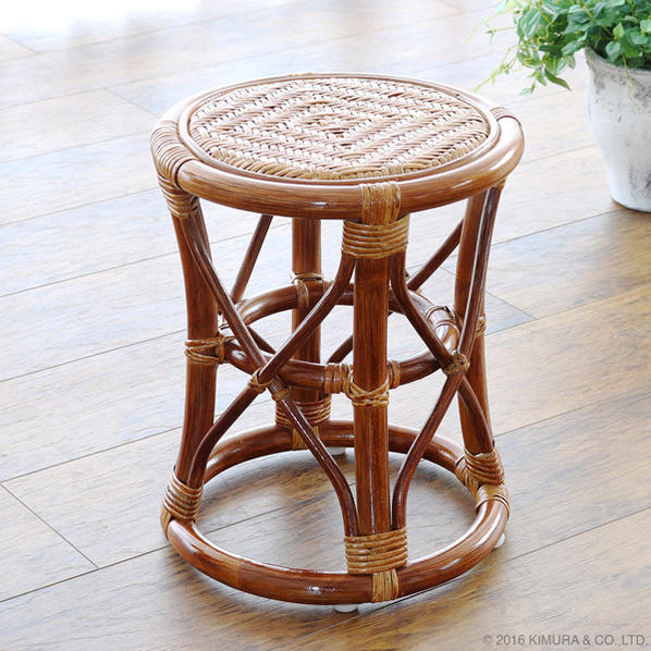 楽天市場】スツール チェア 椅子 イス ラタン 籐スツール ラタン