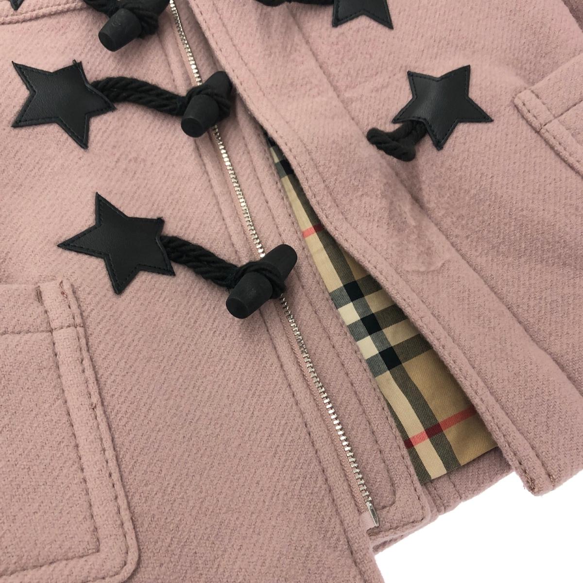 バーバリー チルドレン ダッフルコート ピンク ノバチェック カシミヤ