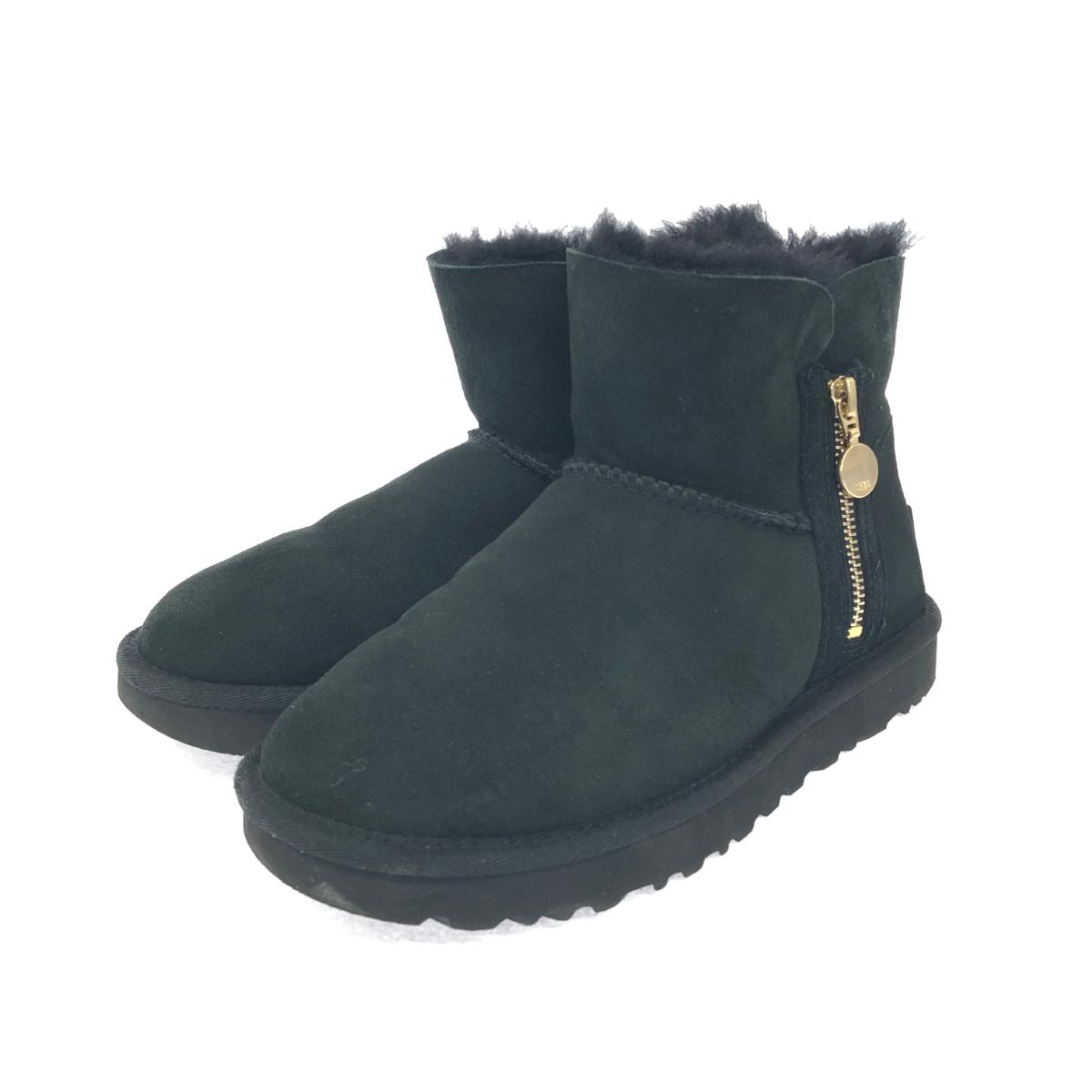 楽天市場】UGG アグ ムートンブーツ 23 ブラック ベイリージップ