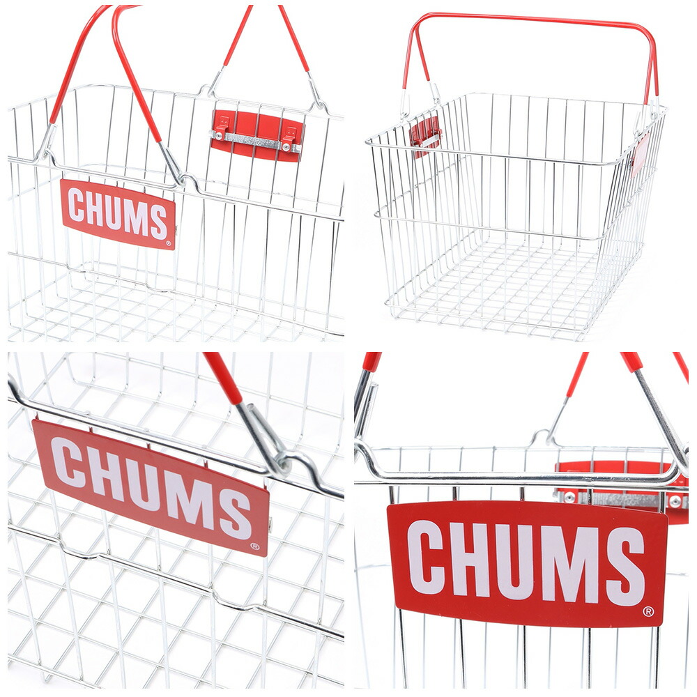 楽天市場】CHUMS チャムス スチールバスケット 買い物かご おしゃれ