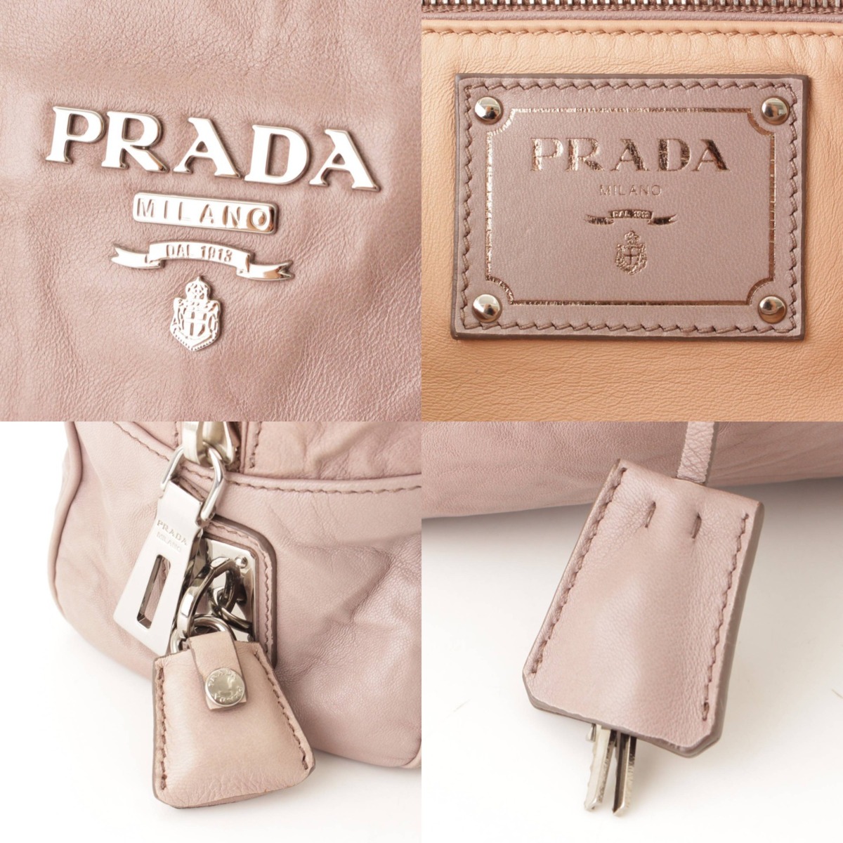 楽天市場】【プラダ】Prada ナッパアンティーク 2WAY ミニボストン
