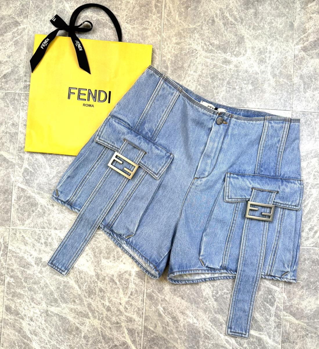 楽天市場】【中古】 FENDI （フェンディ） デニム カーゴパンツ