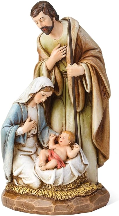 楽天市場】幼子イエスと聖母マリア ヨセフ 聖家族の彫像クリスマス