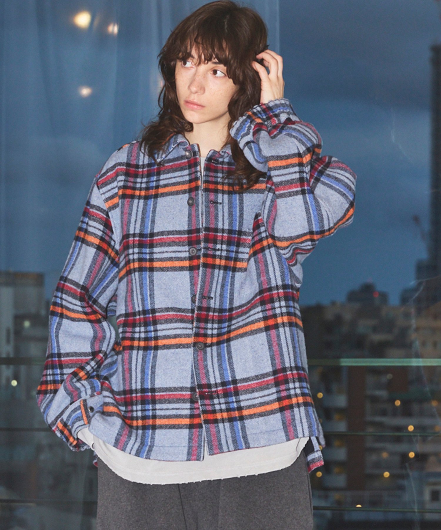 MAISON SPECIAL｜Prime-Over Regular Collar Heavy-Weight Flannel