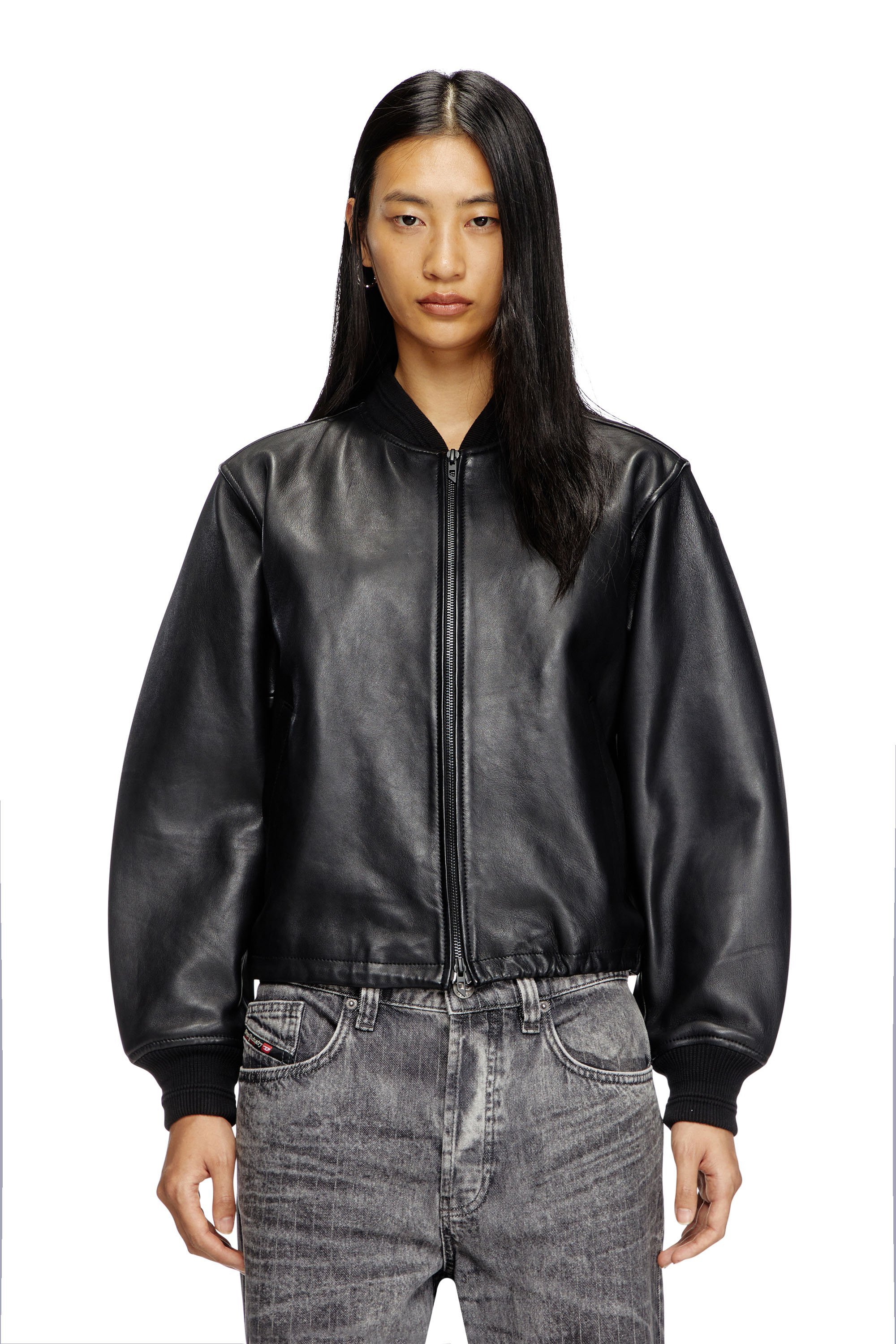 DIESEL｜ウィメンズ レザージャケット L-ILYAN | Rakuten Fashion(楽天