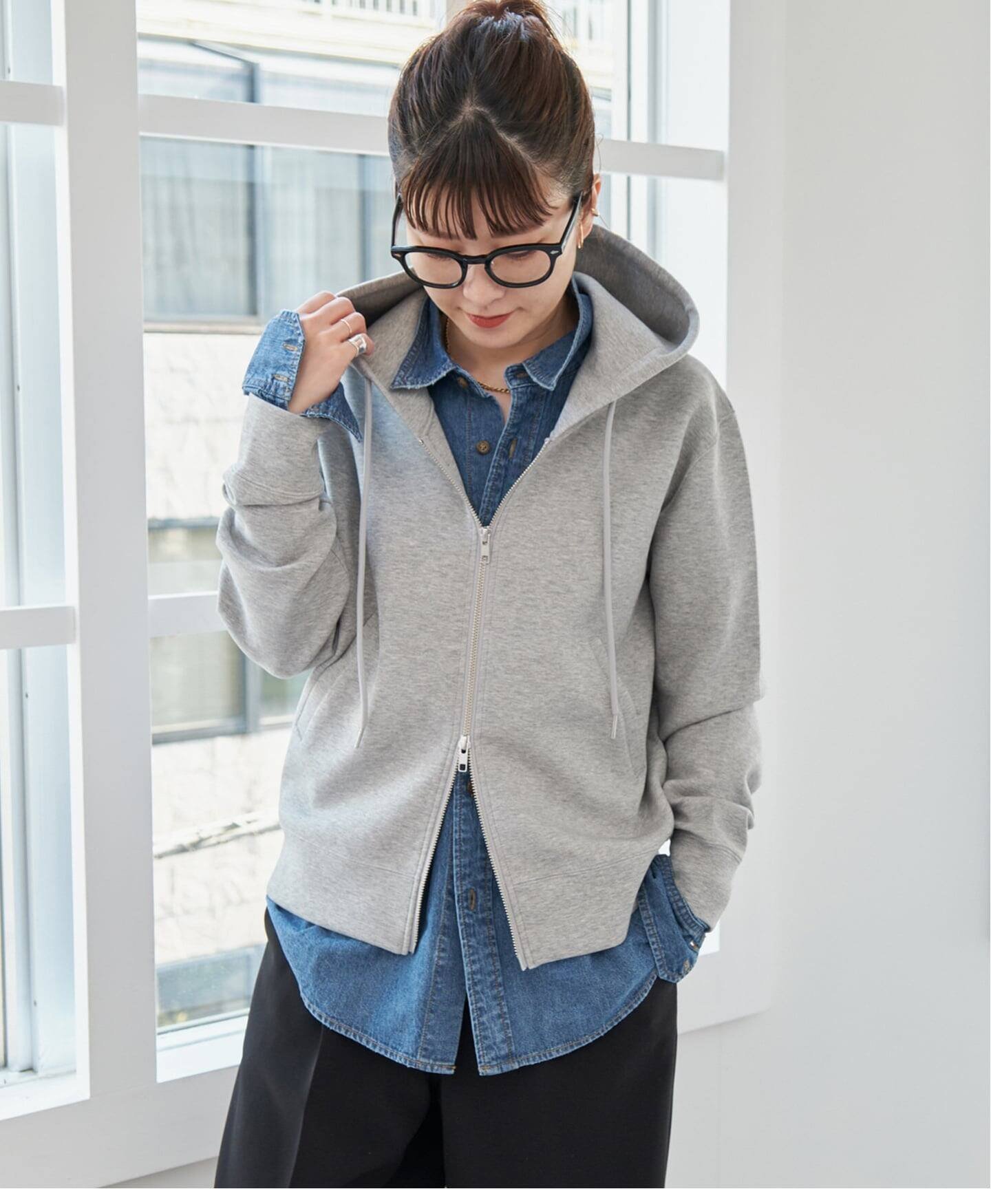 Spick & Span｜《新色有り / 追加》ストレッチジップフードパーカー