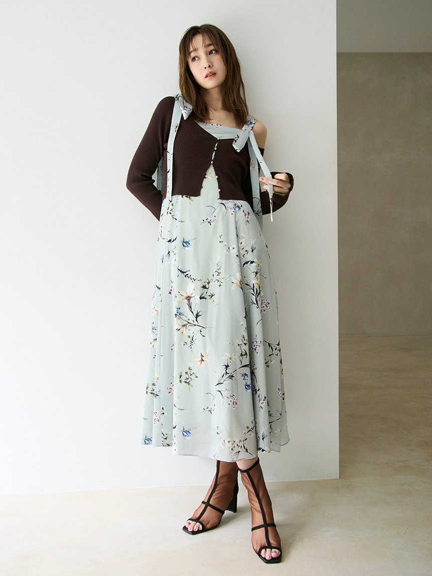 FRAY I.D｜【限定カラー・00サイズ】リボンディテールフローラル