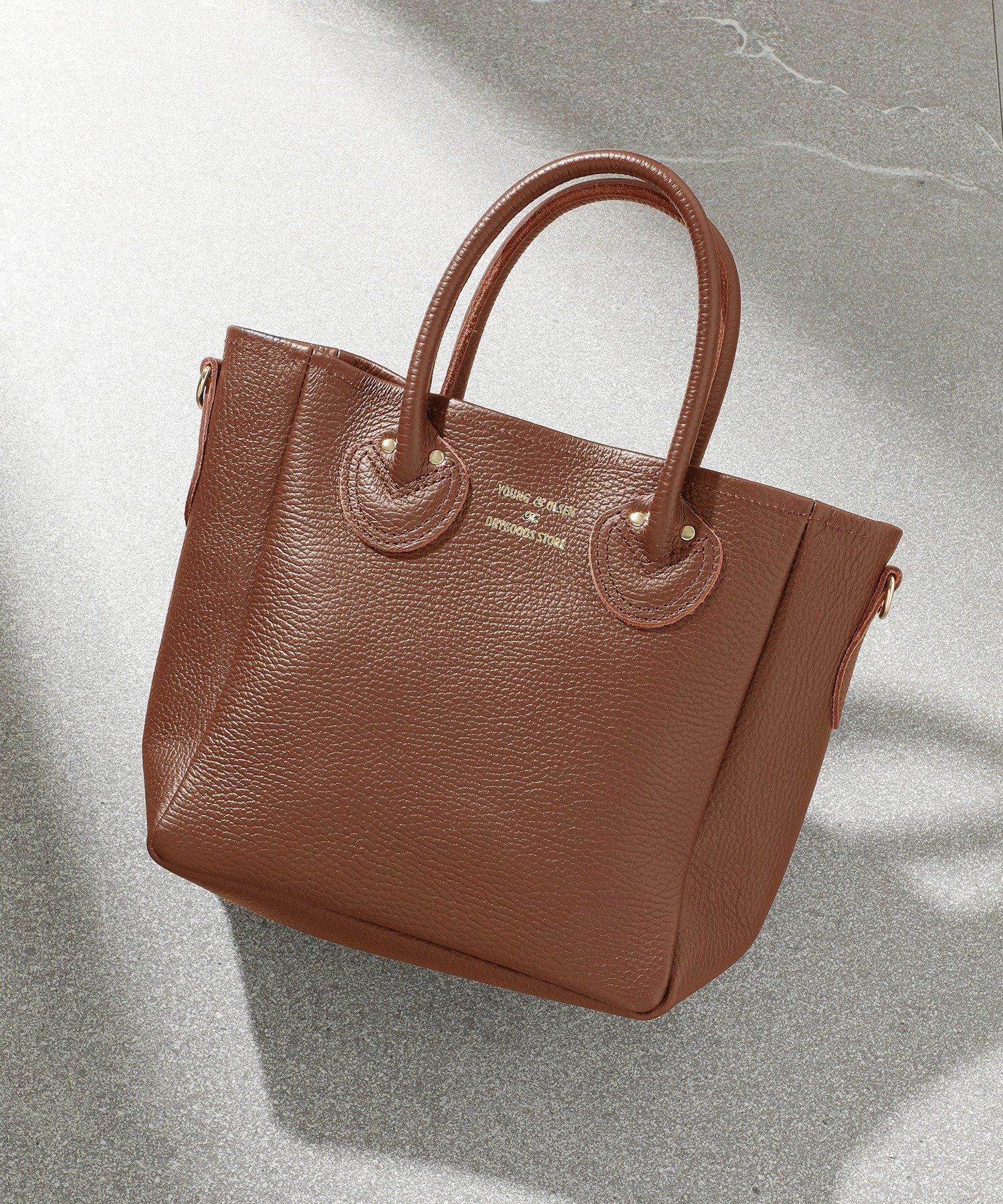 SETUP7｜YOUNG&OLSEN/EMBOSSED LEATHER D TOTE S トートバッグ 日本製